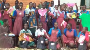 Sanitary kits for girls in South Sudan